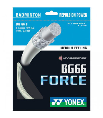 Badmintonový výplet BG66 Force, Yonex - průměr 0,65 mm