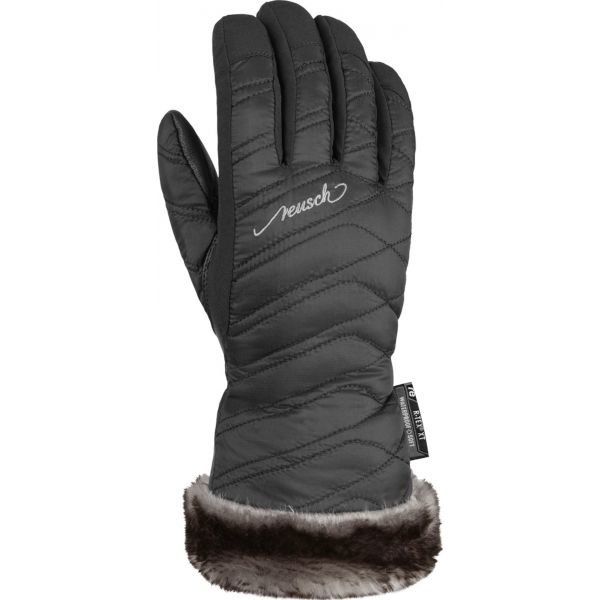 Černé dámské lyžařské rukavice Reusch - velikost 6,5