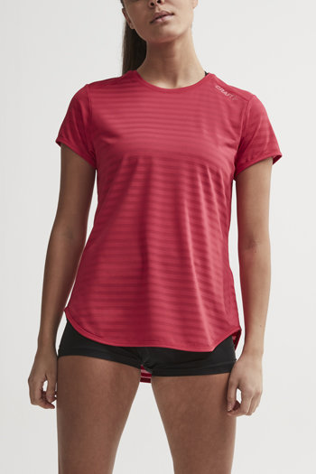 Růžové dámské tričko s krátkým rukávem Craft - velikost M