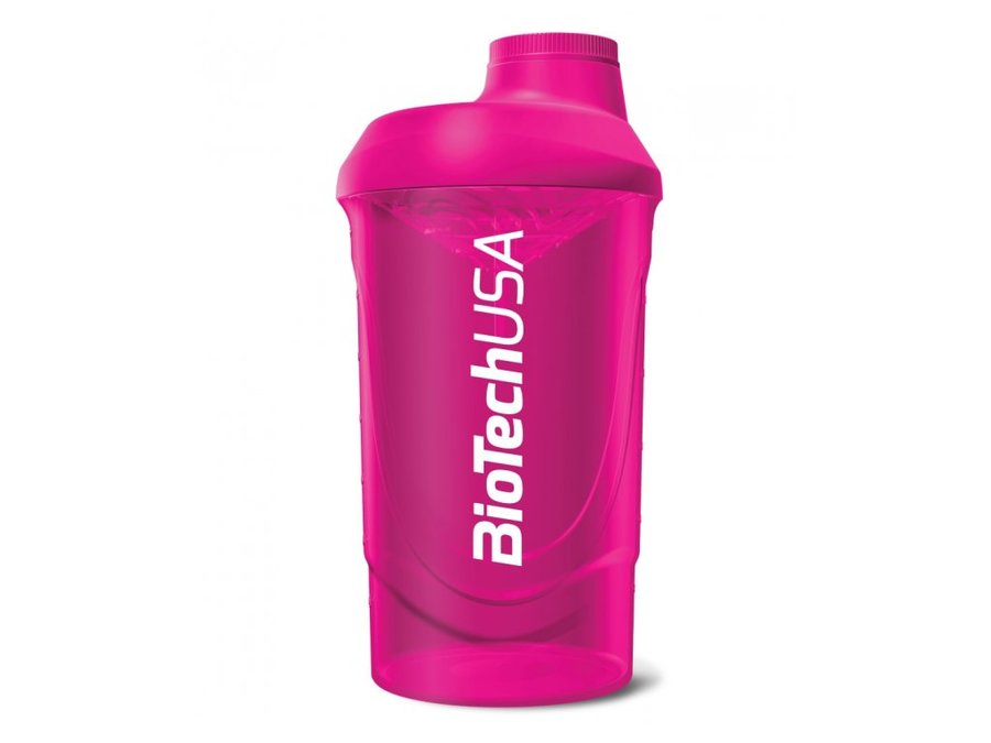 Růžový shaker BioTech USA - objem 600 ml