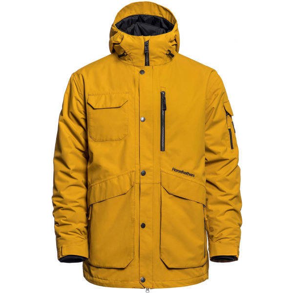 Žlutá pánská snowboardová bunda Horsefeathers - velikost XL
