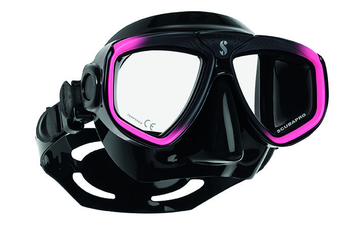 Potápěčská maska - Maska potápěčská Zoom Evo Scubapro - růžovo/černá - černá