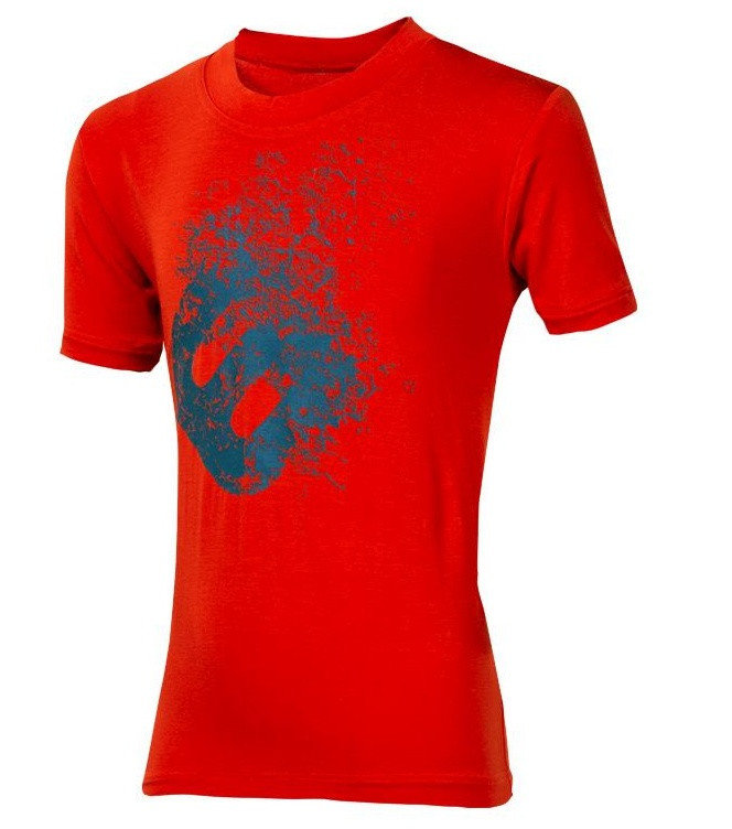 Červené dětské funkční tričko s krátkým rukávem Progress