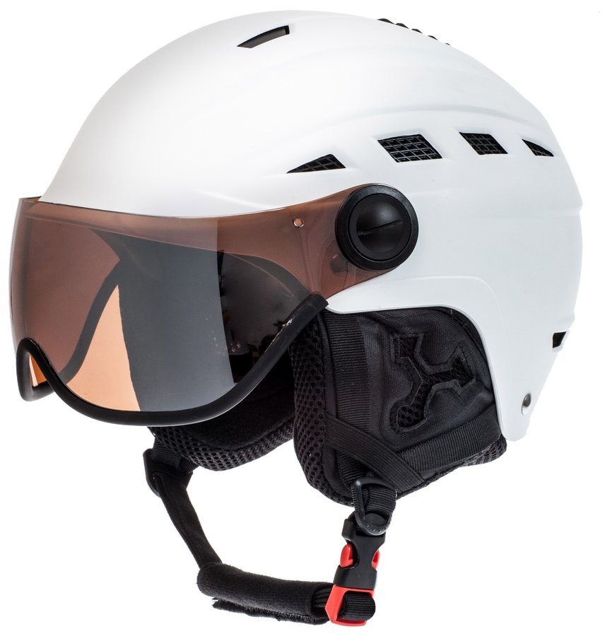 Bílá lyžařská helma Relax - velikost S