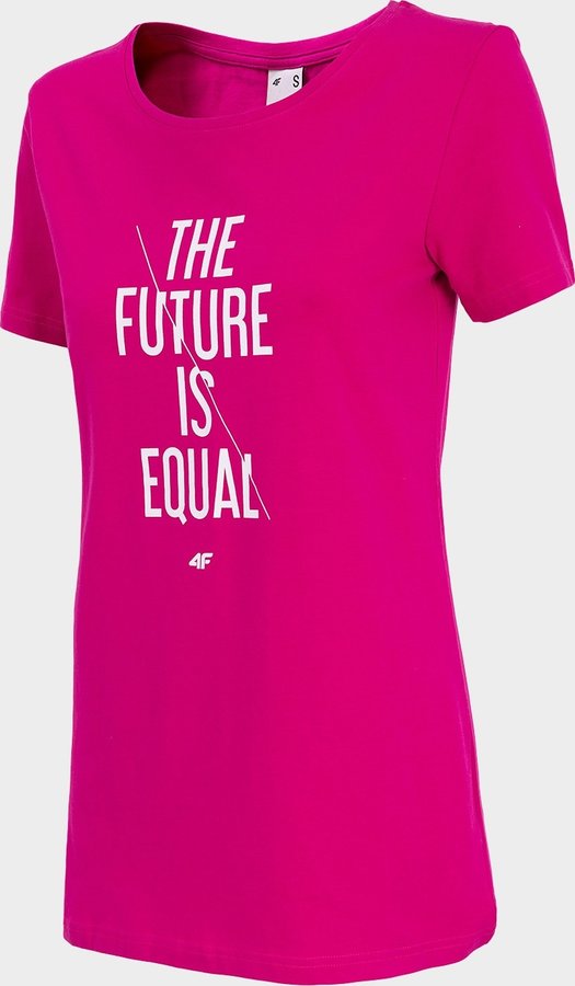 Růžové dámské tričko s krátkým rukávem 4F