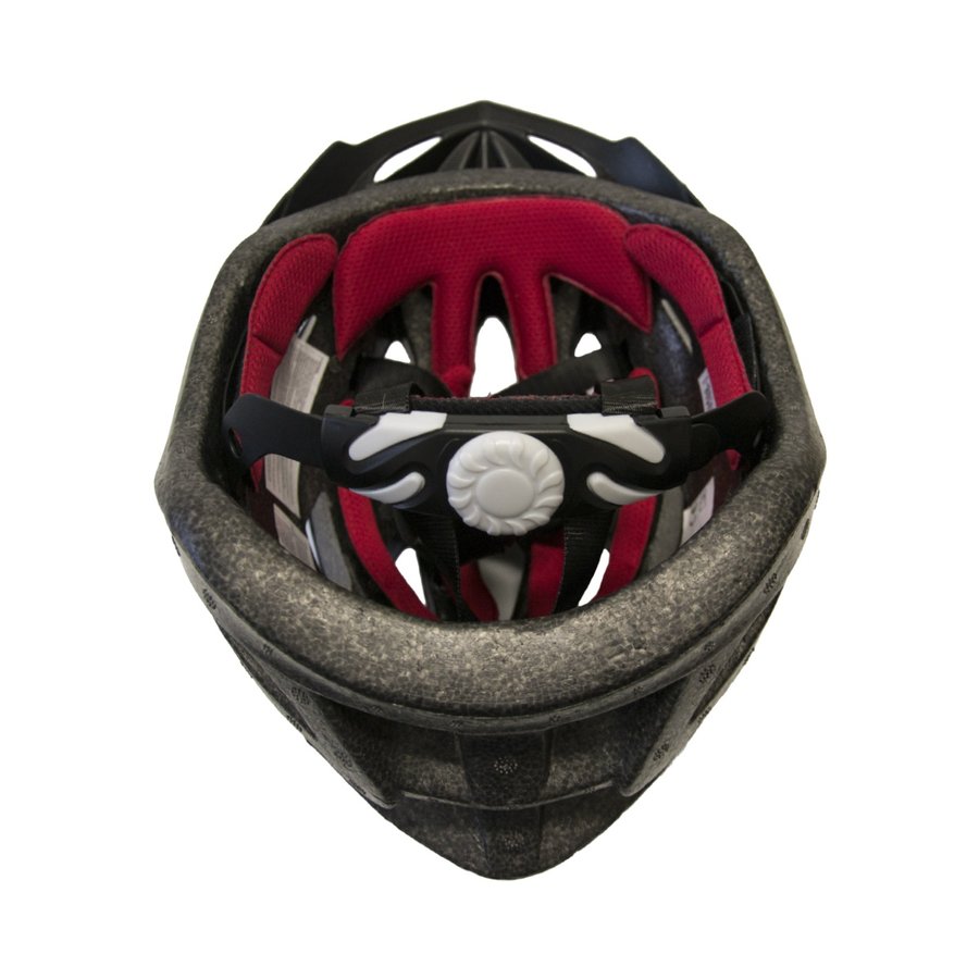 Bílo-červená cyklistická helma Force - velikost 55-58 cm