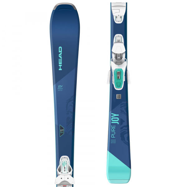 Modré dámské lyže s vázáním Head - délka 153 cm