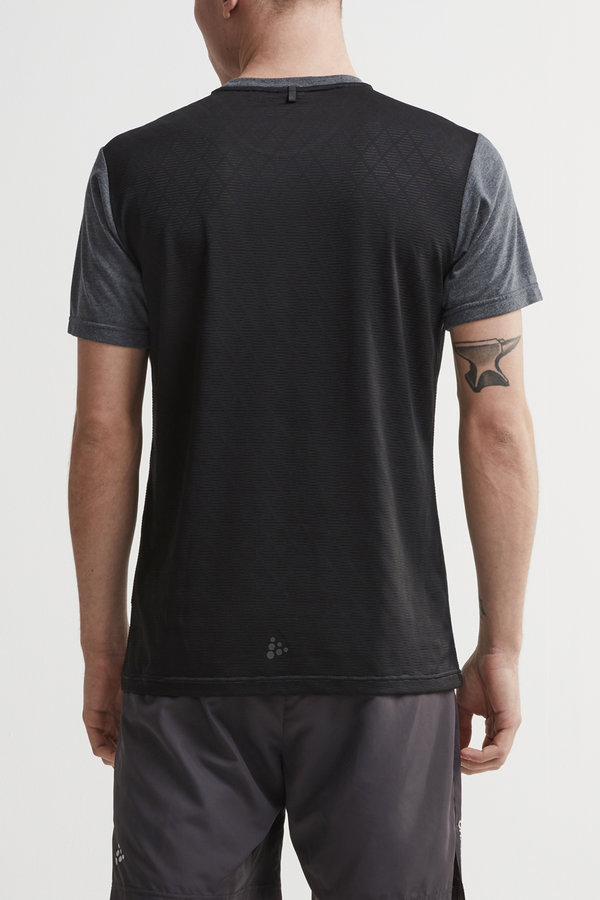 Šedé pánské tričko s krátkým rukávem Craft - velikost XL