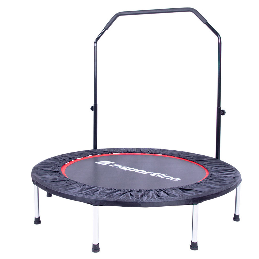 Kruhová fitness trampolína s madlem inSPORTline - průměr 122 cm