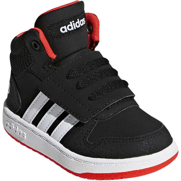 Černé dětské zimní boty Hoops mid 2.0 k, Adidas - velikost 20 EU