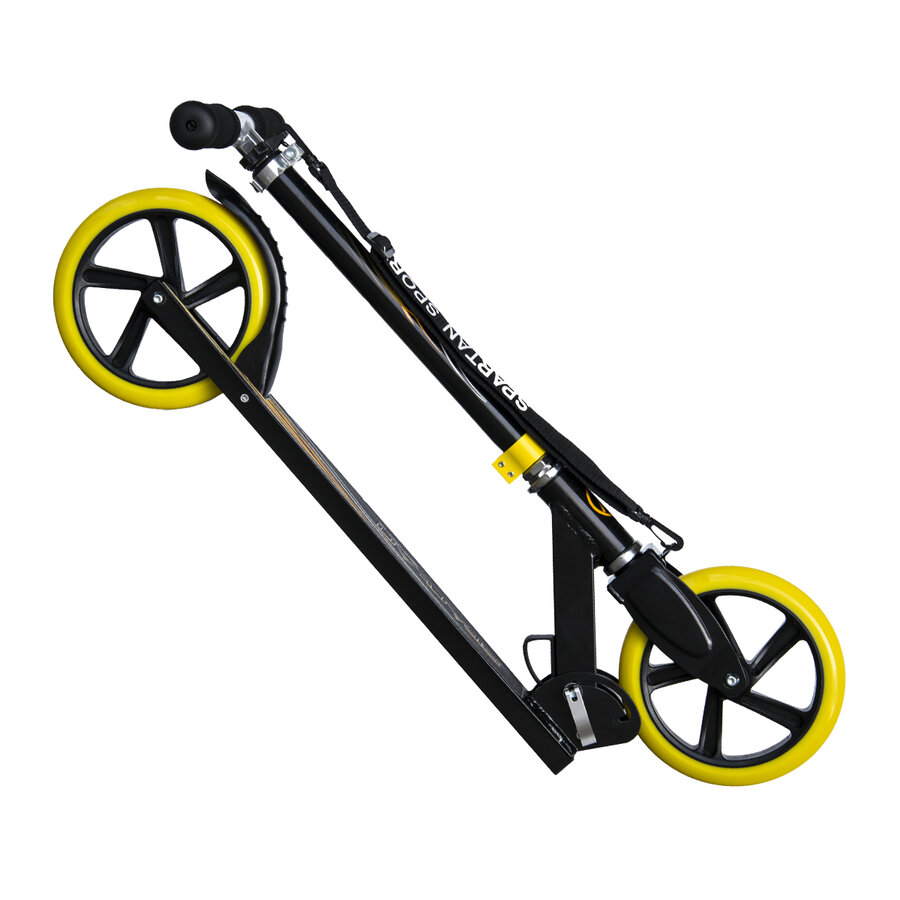 Černo-žlutá koloběžka pro dospělé Jumbo, SPARTAN SPORT - nosnost 100 kg