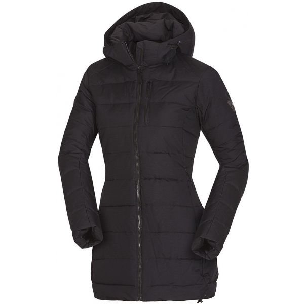Černá zimní dámská bunda s kapucí NorthFinder - velikost XS