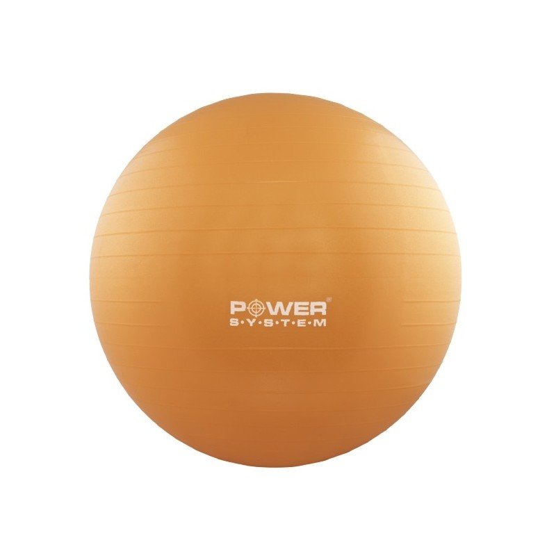 Oranžový gymnastický míč Power System - průměr 55  cm