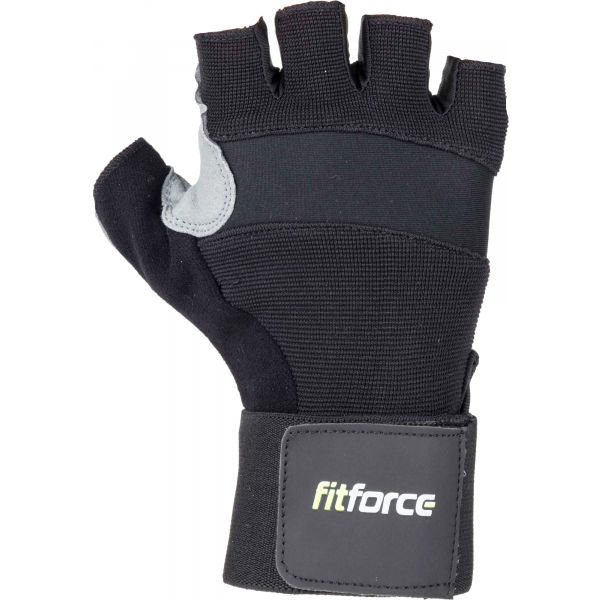 Černé fitness rukavice Fitforce