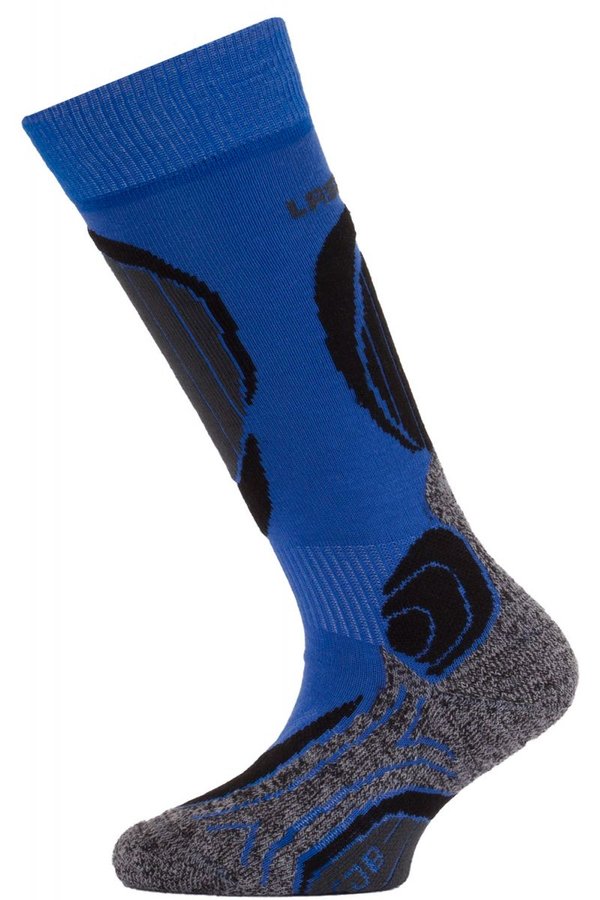 Modré dětské lyžařské ponožky Lasting - velikost 34-37 EU