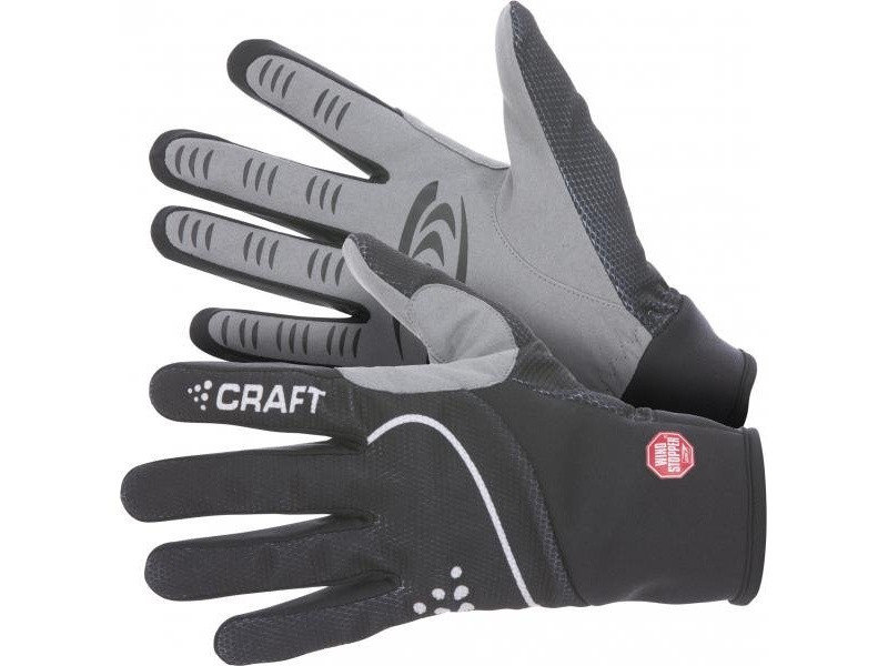 Černo-šedé dámské zimní rukavice Craft