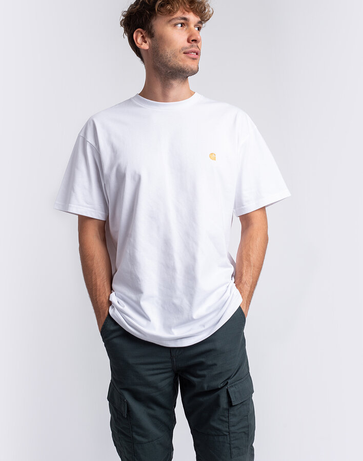 Bílé pánské tričko s krátkým rukávem Carhartt WIP - velikost M