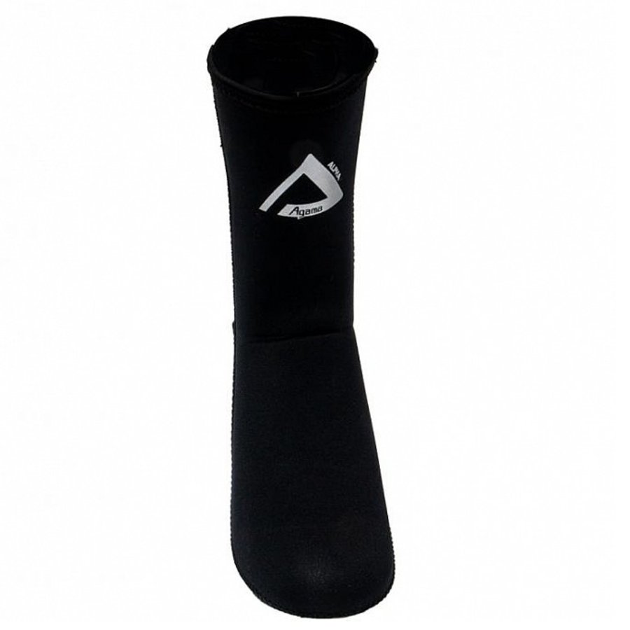 Černé neoprenové ponožky Alpha, Agama - velikost 46-47 EU a tloušťka 3 mm