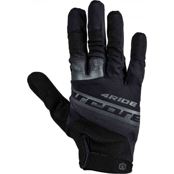 Černo-šedé cyklistické rukavice Arcore - velikost XS