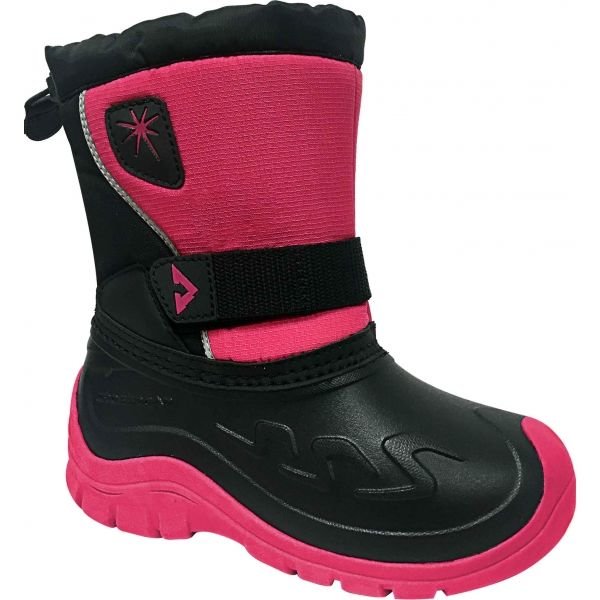 Černo-růžové dětské zimní boty Cloud, Crossroad - velikost 33 EU