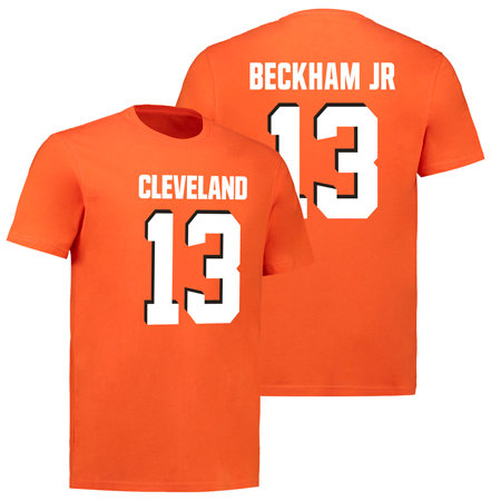Oranžové pánské tričko s krátkým rukávem "Odell Beckham Jr", Fanatics - velikost L