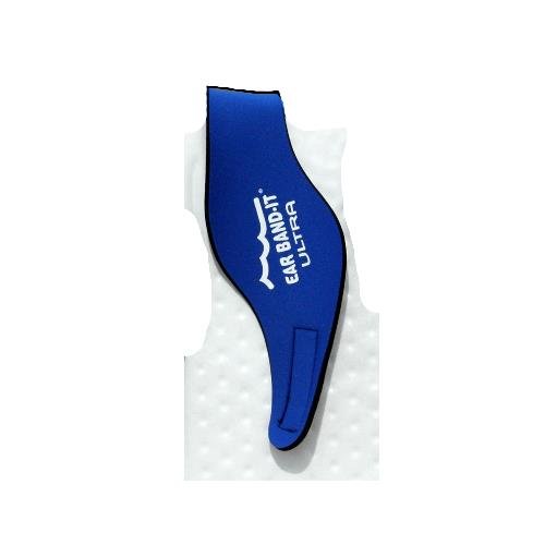 Modrá neoprénová koupací čelenka Ultra, Ear Band-It® - velikost S