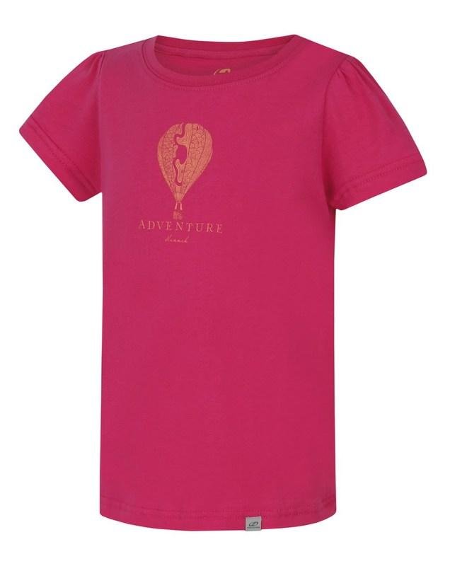 Růžové dětské tričko s krátkým rukávem Hannah - velikost 164