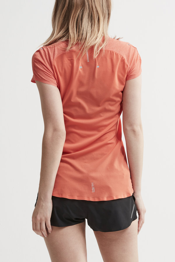 Oranžové dámské tričko s krátkým rukávem Craft - velikost M