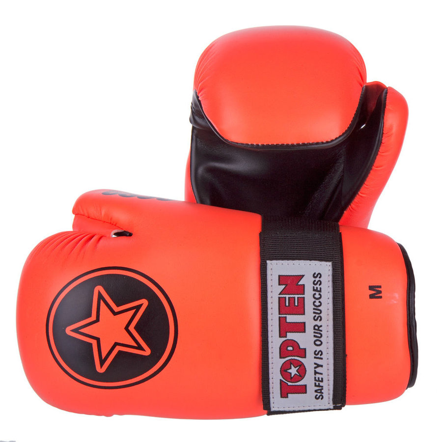 Oranžová karate rukavice Top Ten - velikost XL