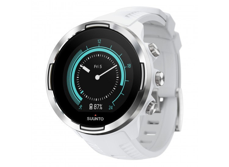 Bílo-černé sportovní chytré dámské hodinky 9 G1 Baro, Suunto