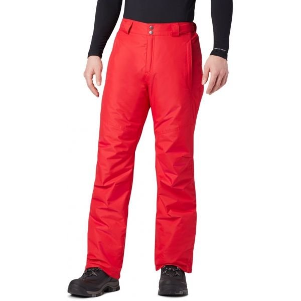 Červené pánské lyžařské kalhoty Columbia - velikost S