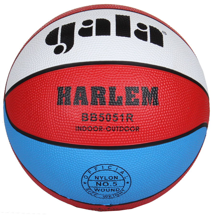 Různobarevný basketbalový míč Harlem, Gala - velikost 5