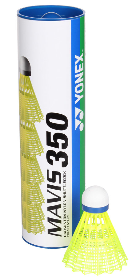 Žlutý plastový badmintonový míček Yonex - 6 ks