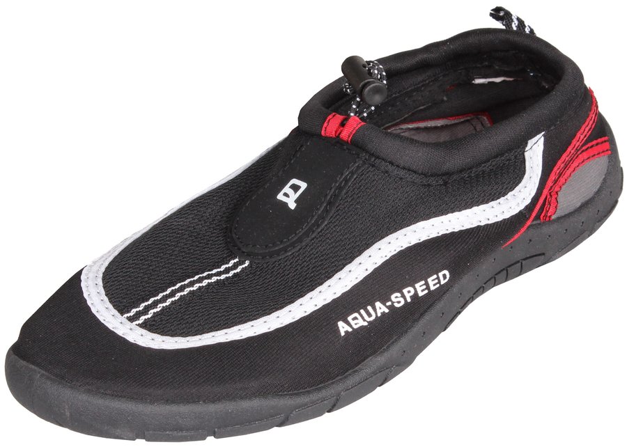 Černo-červené boty do vody Jadran 24, Aqua-Speed - velikost 44 EU