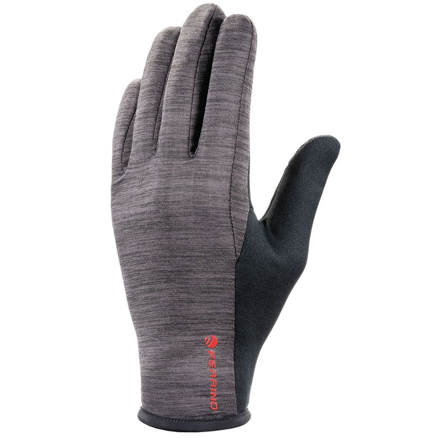 Černo-šedé zimní rukavice Ferrino