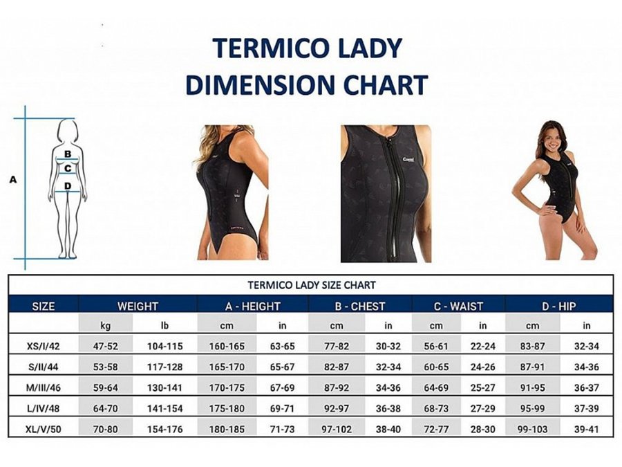 Dámské plavky Termico lady, Cressi - velikost XL