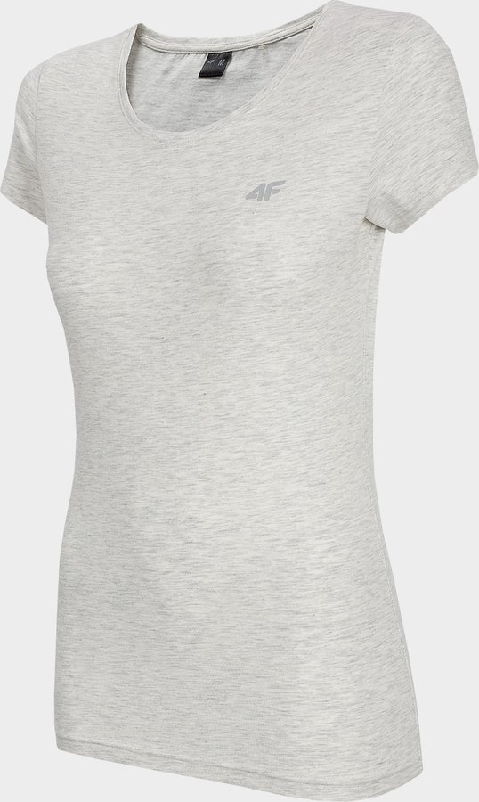 Šedé dámské tričko s krátkým rukávem 4F