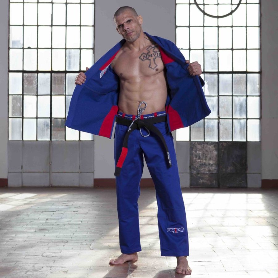 Modré kimono na jiu-jitsu Grips