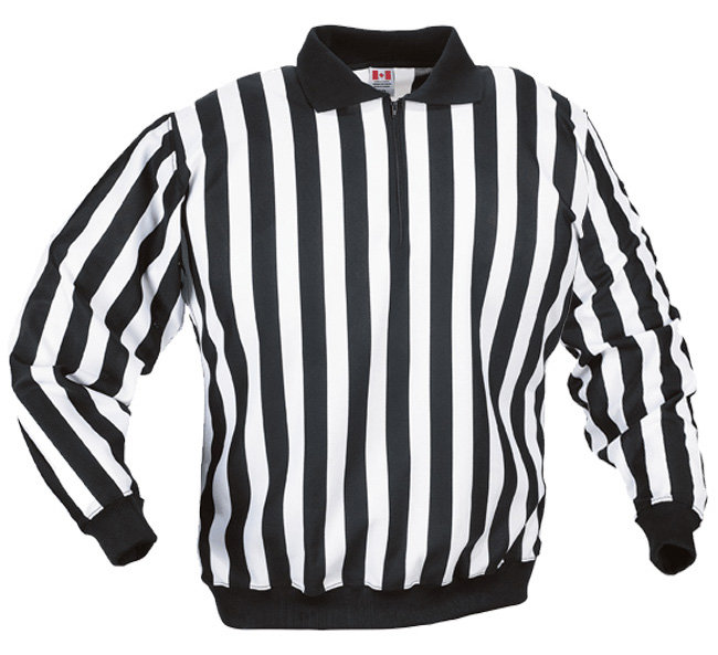 Bílo-černý hokejový dres pro rozhodčího CCM