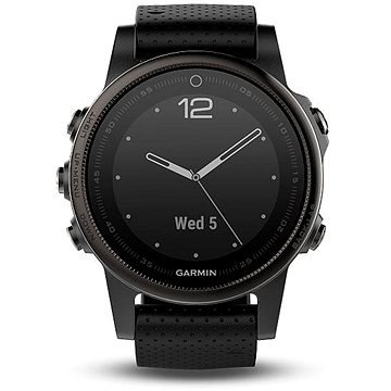 Černé chytré dámské hodinky Fenix 5S, Garmin