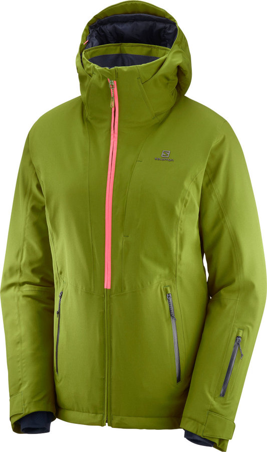 Zelená dámská lyžařská bunda Salomon
