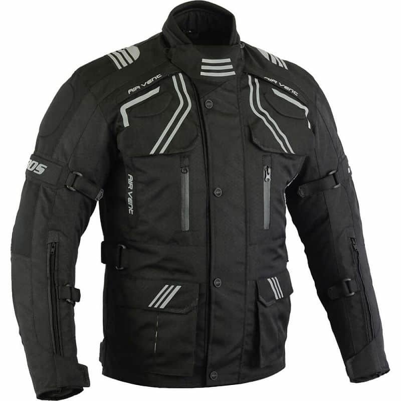 Černá pánská motorkářská bunda Temper, BOS - velikost L