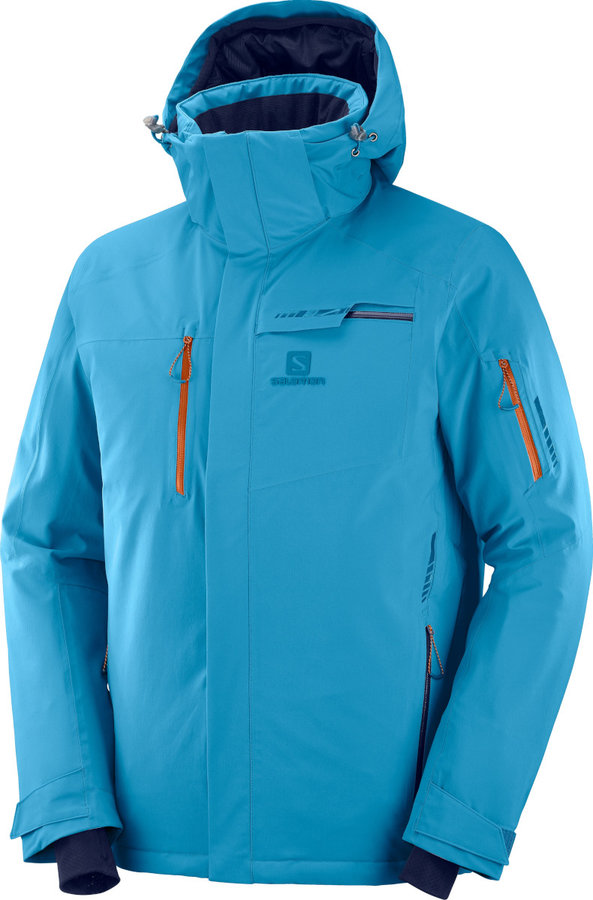 Modrá pánská lyžařská bunda Salomon - velikost XXL