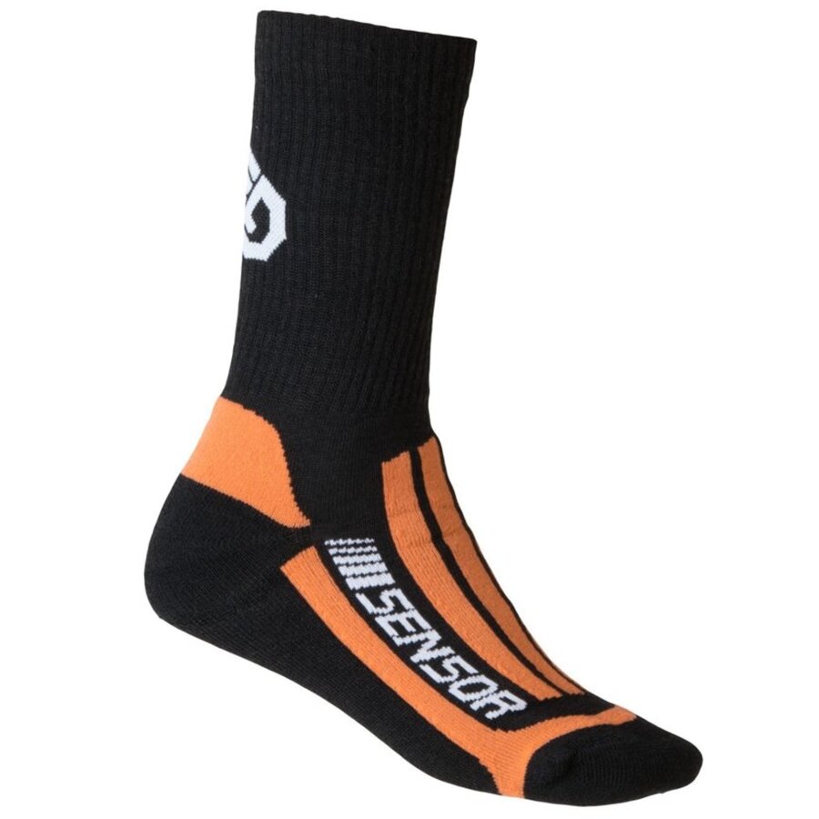 Oranžové pánské trekové ponožky Sensor - velikost 43-45,5 EU