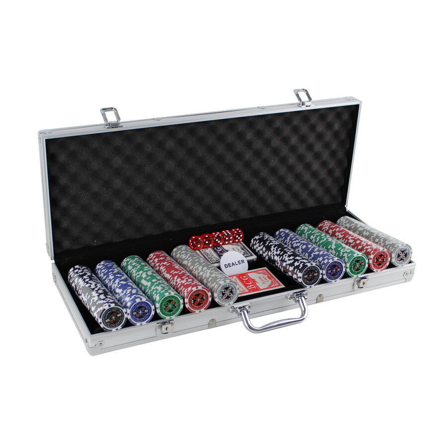 Pokerová sada - MASTER Deluxe set 500 s označením hodnot