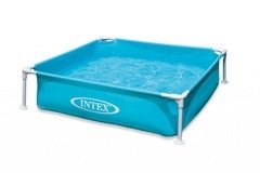 Dětský čtvercový bazén INTEX - délka 122 cm, šířka 122 cm a výška 30 cm