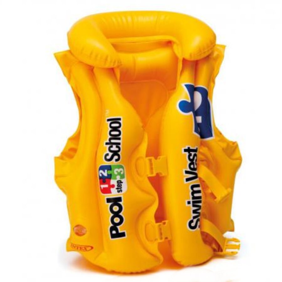 Žlutá dětská nafukovací plavecká vesta INTEX - velikost 3-6 let