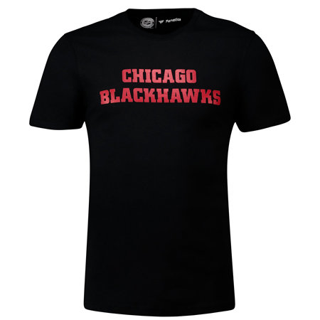 Černé pánské tričko s krátkým rukávem "Chicago Blackhawks", Fanatics - velikost S