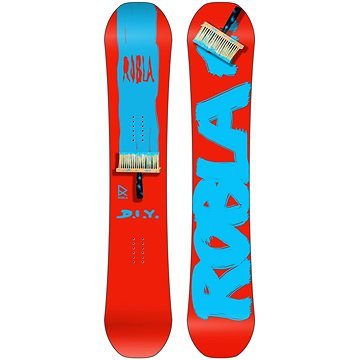 Červeno-modrý snowboard bez vázání ROBLA - délka 155 cm
