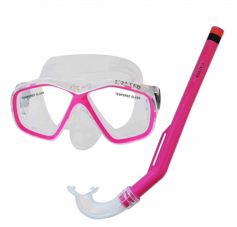 Potápěčská maska - Potápěčský set CALTER KIDS S06+M278 PVC, růžový
